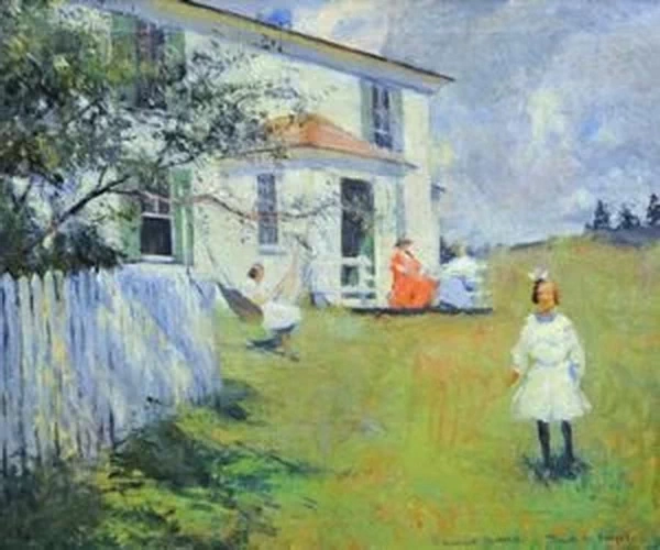 La famiglia Benson a Wooster Farm, North Haven, Maine, 1901